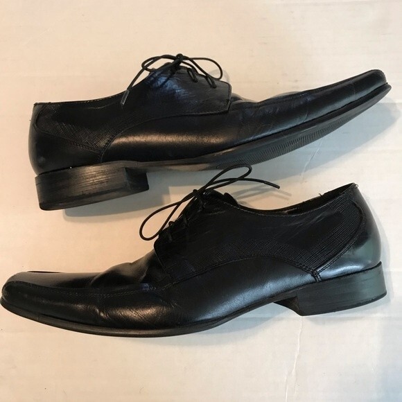 KENNETH COLE Mens Magic Place Lace Up Oxford Shoes Leather Square Toe Size 8.5 - Picture 4 of 8